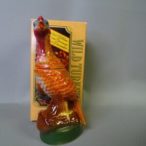 1972 Wild Turkey No 2 Austin Nichols Mini Turkey Log Decanter W/ Box